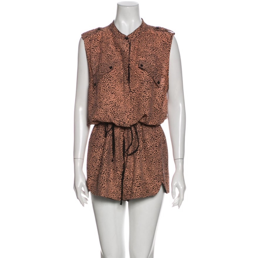 Robert Rodriguez Silk Printed Romper